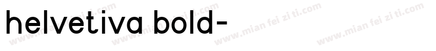 helvetiva bold字体转换